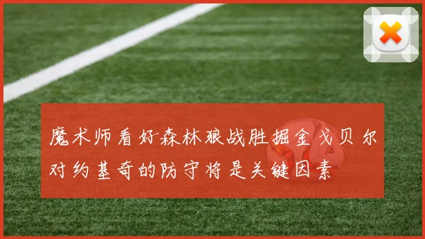 魔术师看好森林狼战胜掘金戈贝尔对约基奇的防守将是关键因素