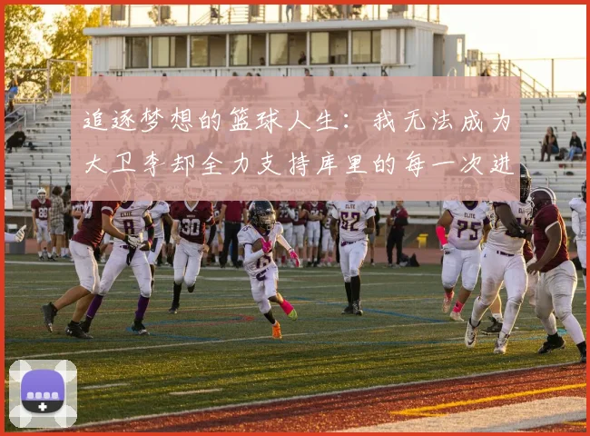 追逐梦想的篮球人生：我无法成为大卫李却全力支持库里的每一次进攻